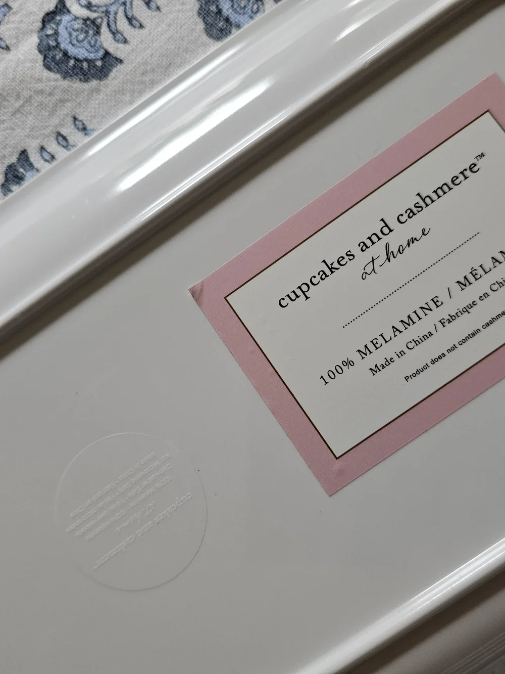 NWT: Set of Cupcakes & Cashmere Cherries Melamine Tray and 4 Plates